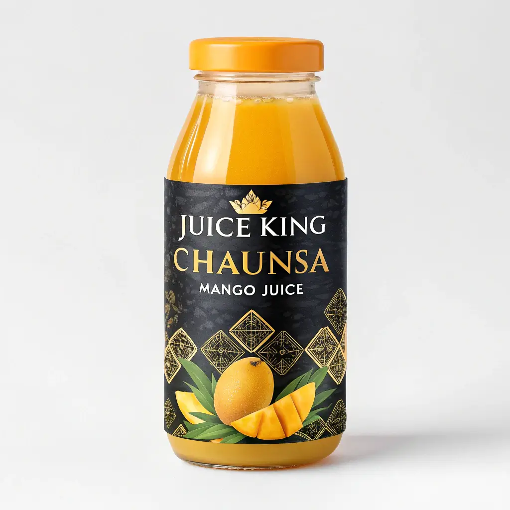 Mango Juice with ice cubes